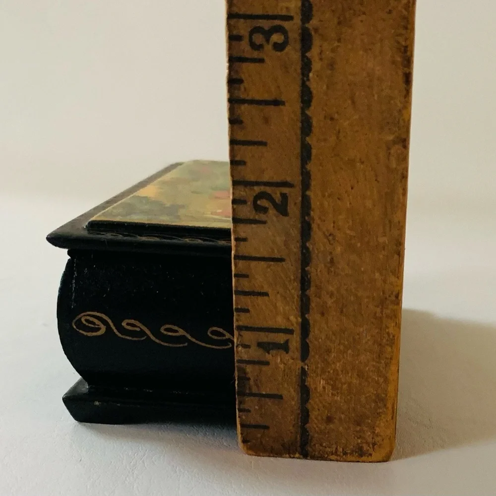 Wooden hand painted box